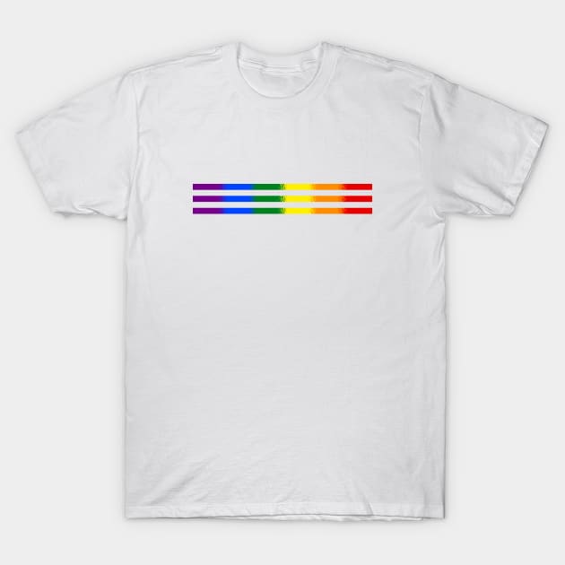 Lgbtq Pride Flag T-Shirt by Paskwaleeno